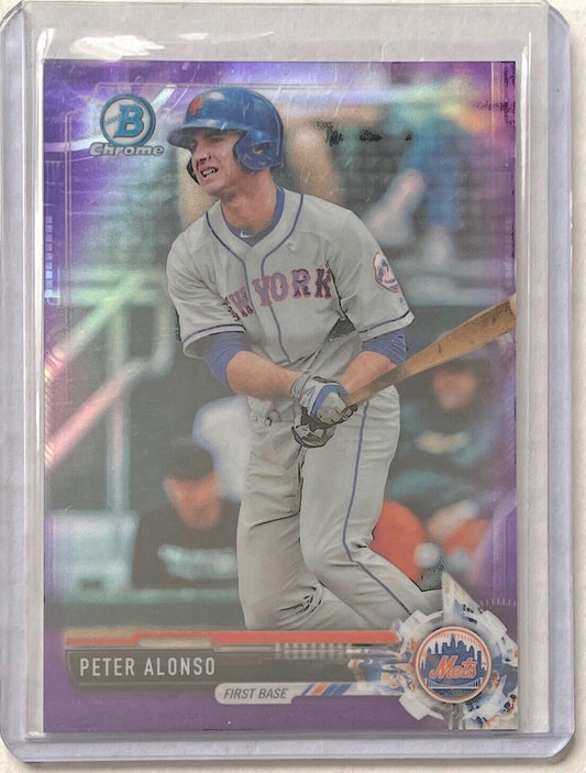 PETE ALONSO 2017 BOWMAN CHROME PROSPECT PURPLE REFRACTOR #D 047/250