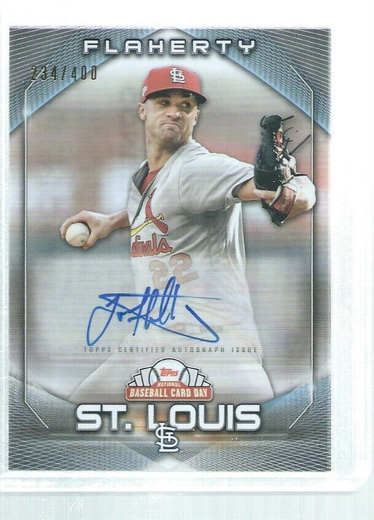 JACK FLAHERTY 2020 TOPPS NATIONAL CARD DAY AUTO #D 234/400