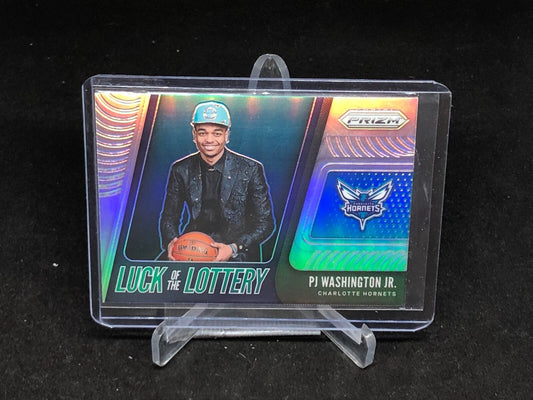 PJ WASHINGTON JR 2019-20 PANINI PRIZM LUCK OF LOTTERY SILVER PRIZM RC # 12