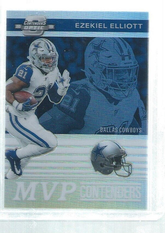 EZEKIEL ELLIOTT 2019 CONTENDERS OPTIC MVP PRIZM #D 92/165