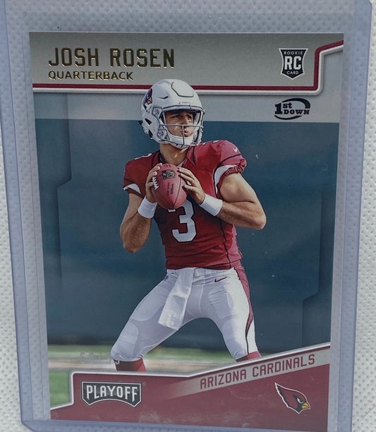 JOSH ROSEN 2018 PANINI PLAYOFF 1ST DOWN RC #D 60/99