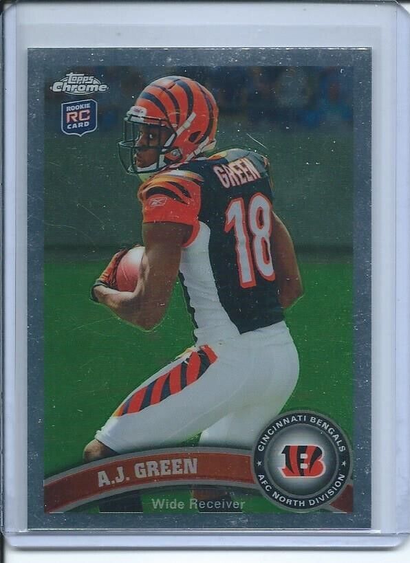 A.J. GREEN 2011 TOPPS CHROME TRUE ROOKIE RC #150