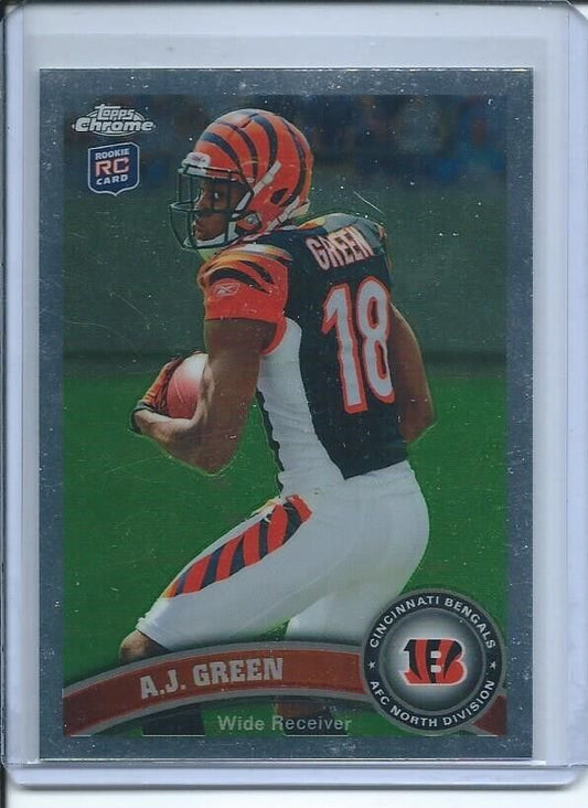 A.J. GREEN 2011 TOPPS CHROME TRUE ROOKIE RC #150