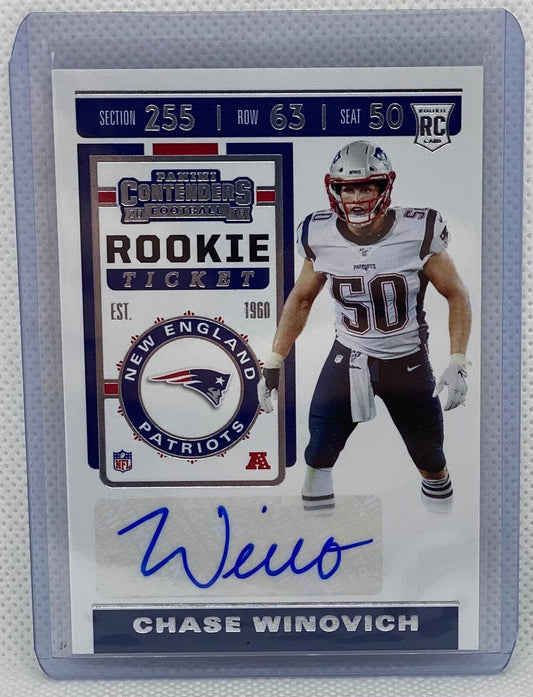 CHASE WINOVICH 2019 PANINI CONTENDERS ROOKIE TICKET AUTO RC #276