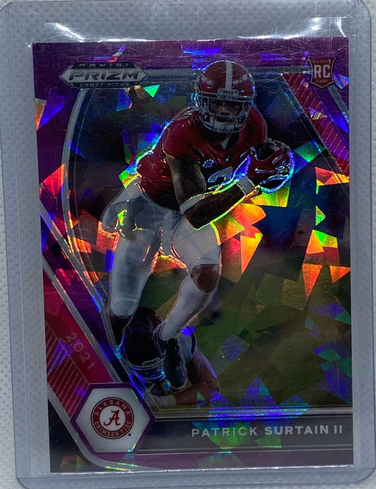 PATRICK SURTAIN II 2021 PANINI PRIZM DRAFT PICKS PURPLE ICE RC #D 65/149