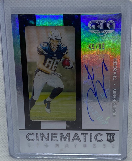 HUNTER HENRY 2016 PANINI GALA CINEMATIC SIGNATURES AUTO RC #D 49/99