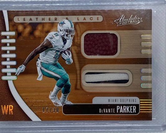 DEVANTE PARKER 2019 PANINI ABSOLUTE LEATHER & LACE BALL PATCH #D /30