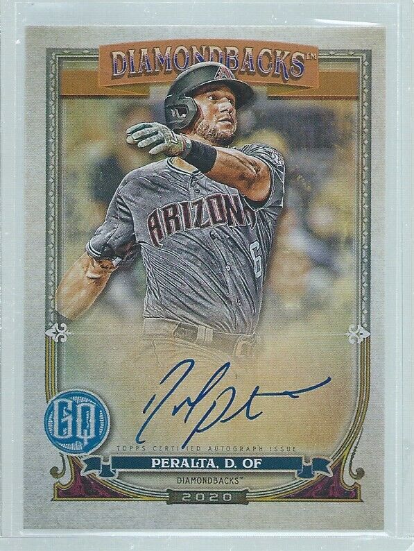 DAVID PERALTA 2020 TOPPS GYPSY QUEEN ON CARD AUTO