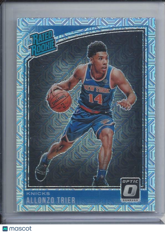 ALLONZO TRIER 2018-19 DONRUSS OPTIC CHOICE HOLO RATED ROOKIE RC SP #175