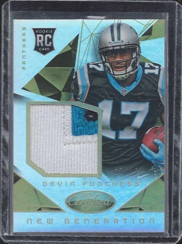 1/1 DEVIN FUNCHESS 2015 CERTIFIED MIRROR GOLD 3 CLR PATCH RC #D 17/25 JERSEY #17