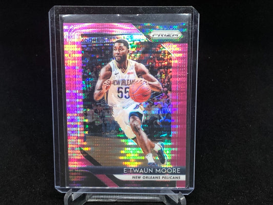 E'TWAUN MOORE 2018-19 PANINI PRIZM PINK PULSAR PRIZM #D 1/42