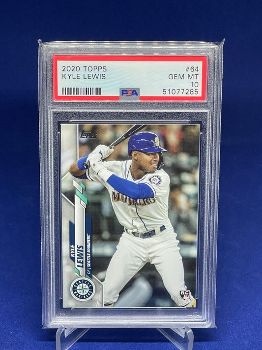 KYLE LEWIS 2020 TOPPS ROOKIE RC #64 PSA 10 GEM MINT