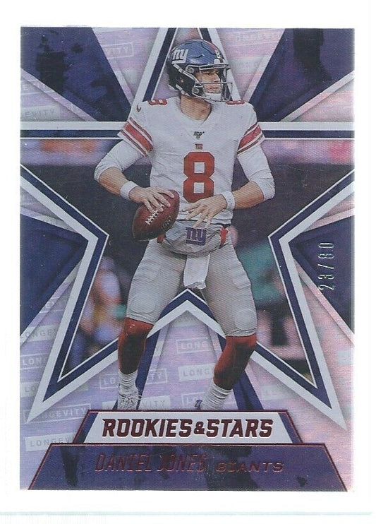 DANIEL JONES 2020 ROOKIES & STARS LONGEVITY RED #D 23/80