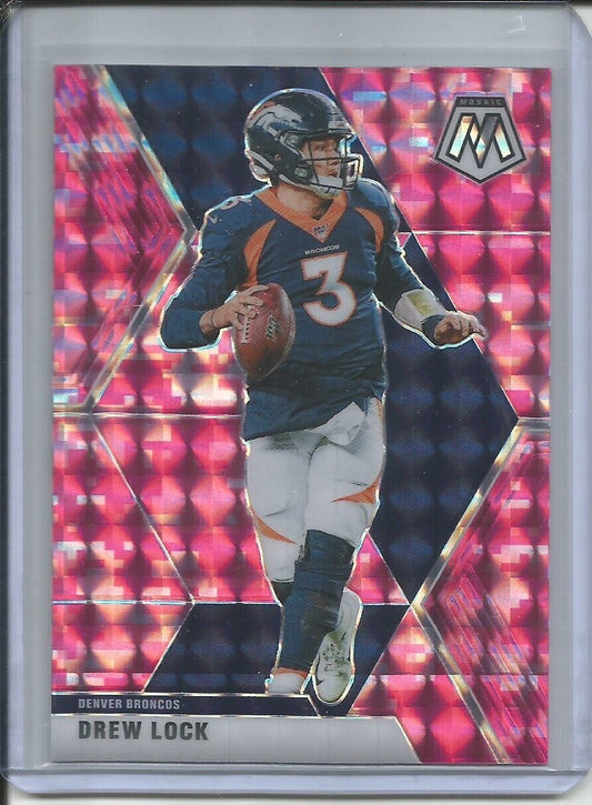 DREW LOCK 2019-20 PANINI MOSAIC PINK PRIZM BRONCOS