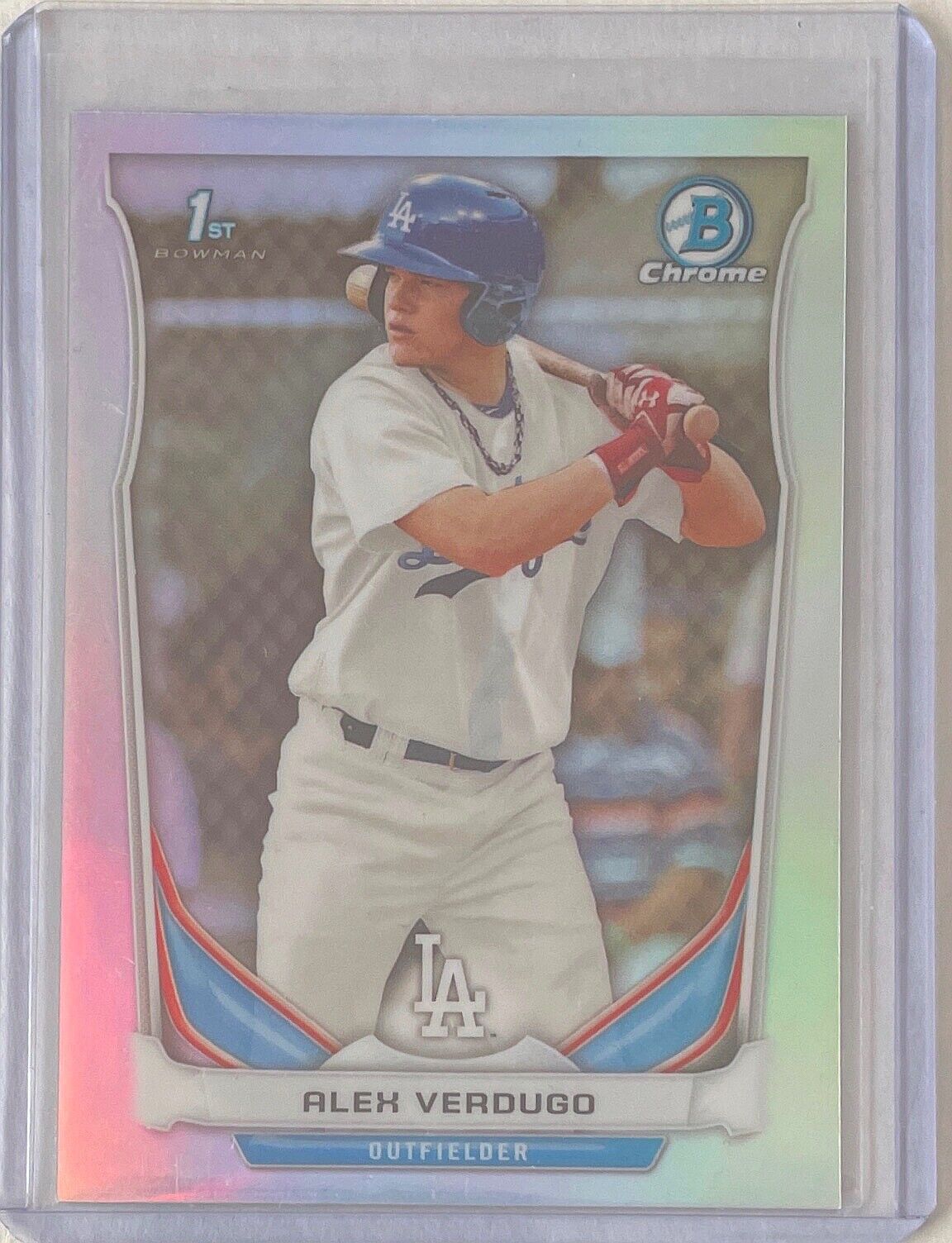 ALEX VERDUGO 2014 BOWMAN CHROME 1ST PROSPECT SILVER REFRACTOR #CDP59