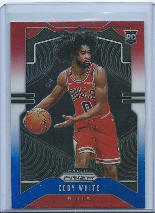 COBY WHITE 2019-20 PANINI PRIZM RED WHITE BLUE PRIZMS RC #253