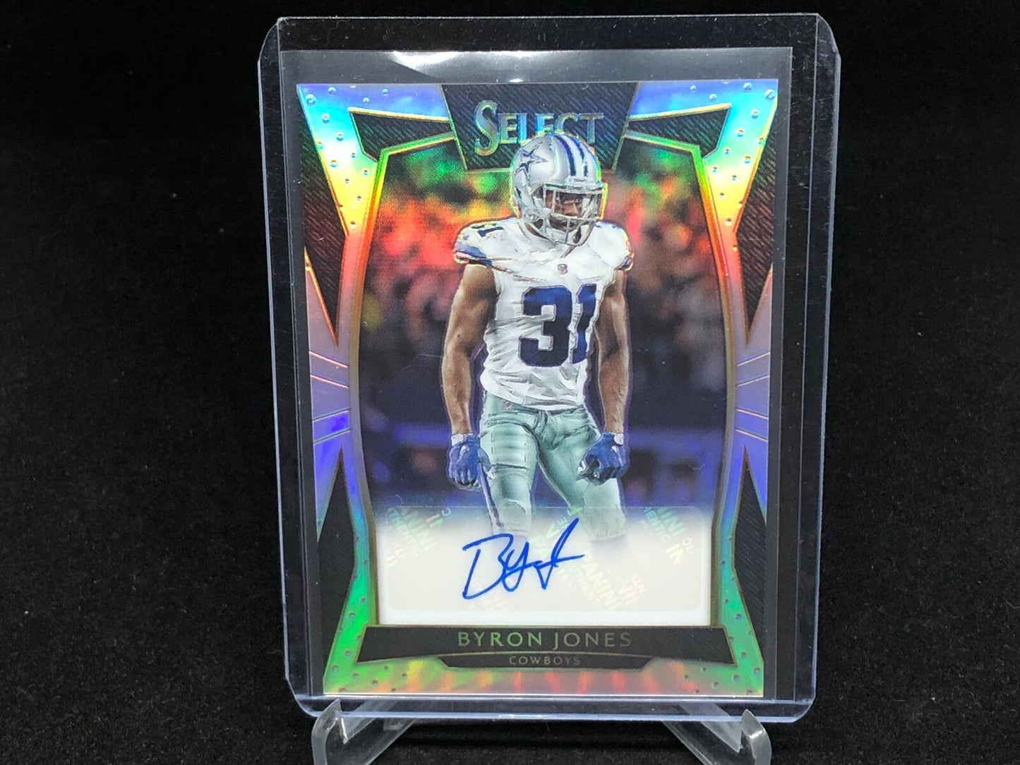 BYRON JONES 2016 PANINI SELECT SILVER PRIZM AUTO #D 28/49