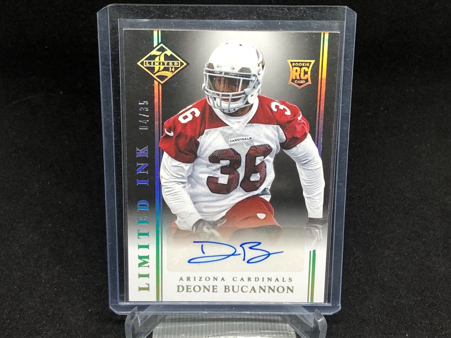 DEONE BUCANNON 2014 PANINI LIMITED SILVER INK AUTO RC #D /35