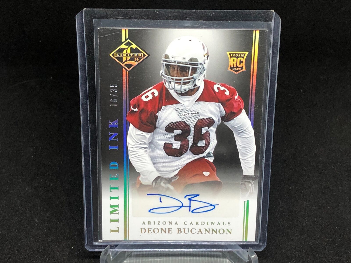 DEONE BUCANNON 2014 PANINI LIMITED SILVER INK AUTO RC #D /35