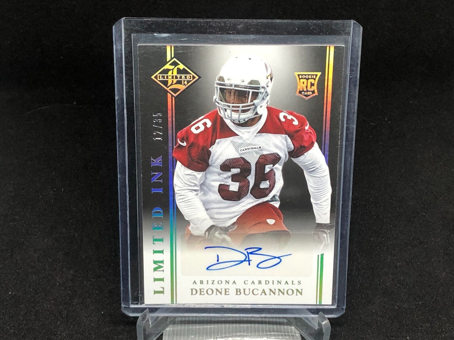 DEONE BUCANNON 2014 PANINI LIMITED SILVER INK AUTO RC #D /35