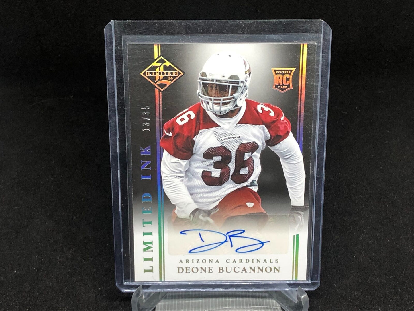 DEONE BUCANNON 2014 PANINI LIMITED SILVER INK AUTO RC #D /35