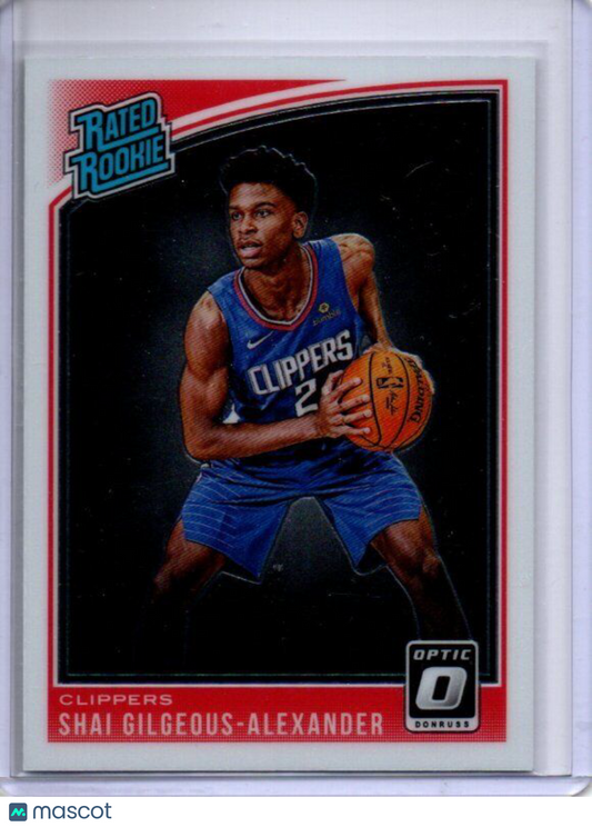 SHAI GILGEOUS-ALEXANDER 2018-19 PANINI DONRUSS OPTIC TRUE ROOKIE RC #162