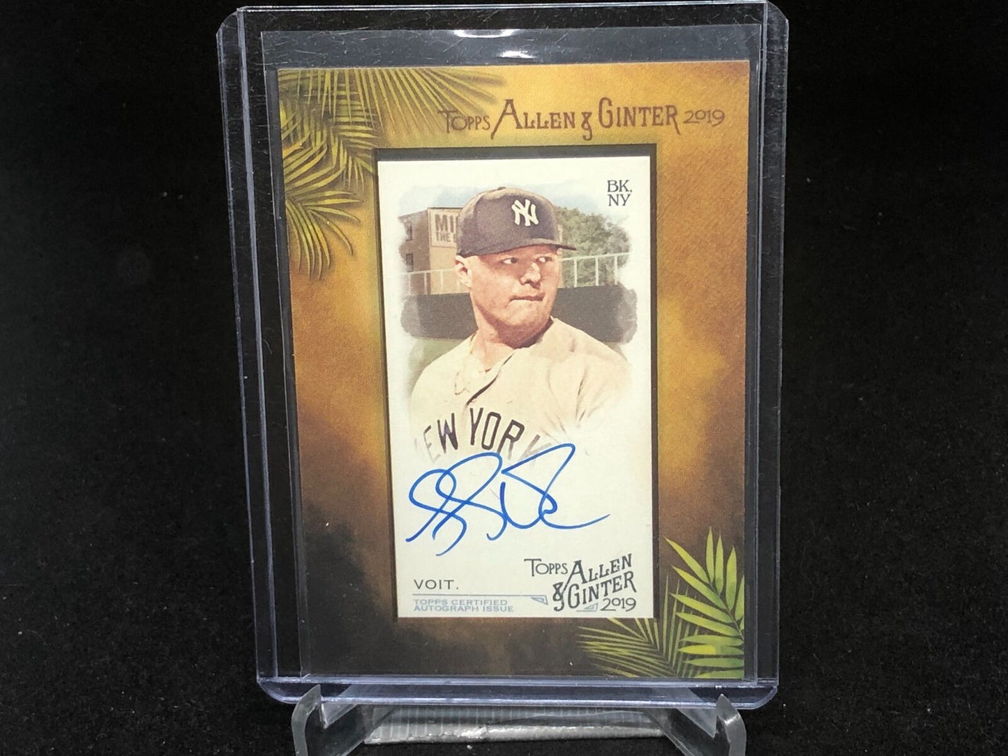 LUKE VOIT 2019 TOPPS ALLEN & GINTER MINI ON CARD AUTO