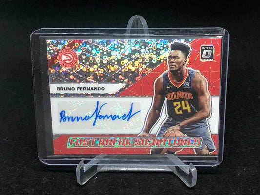 BRUNO FERNANDO 2019-20 PANINI OPTIC FAST BREAK SIGNATURES AUTO RC
