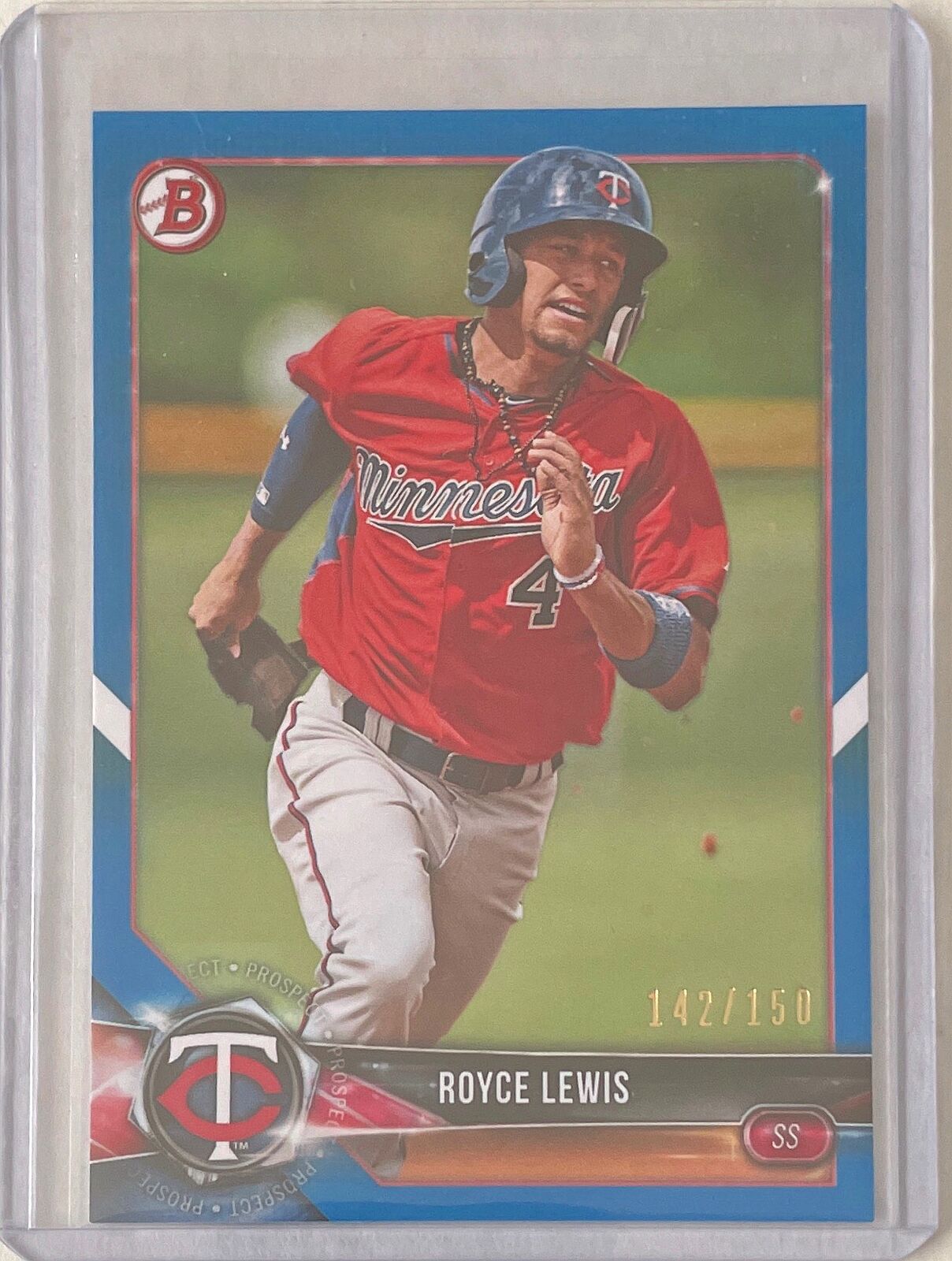 ROYCE LEWIS 2018 BOWMAN PAPER PROSPECT BLUE #D 142/150