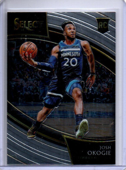 JOSH OKOGIE 2018-19 PANINI SELECT COURTSIDE SP TRUE ROOKIE RC #291