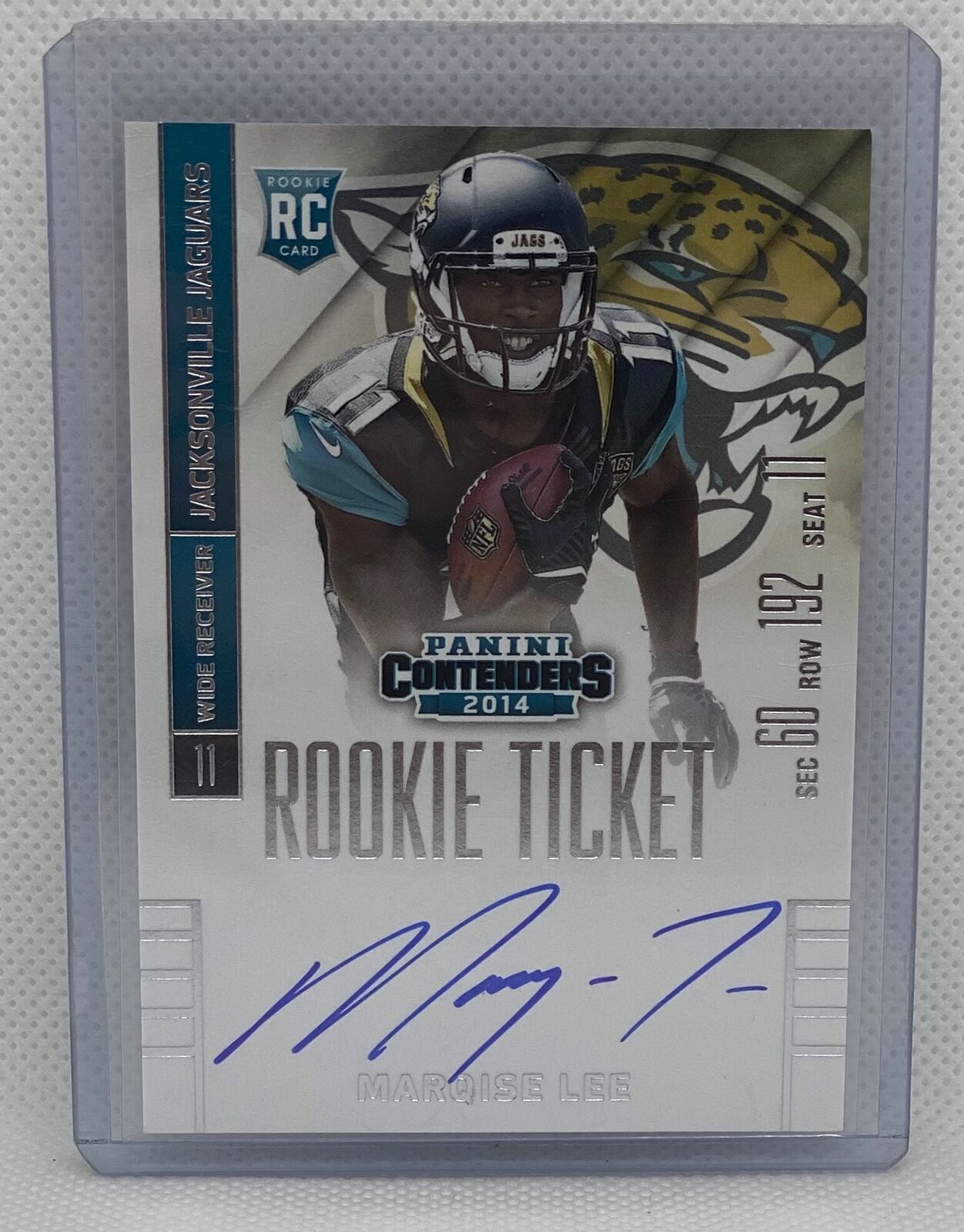 MARQISE LEE 2014 PANINI CONTENDERS ROOKIE TICKET ON CARD AUTO RC #226