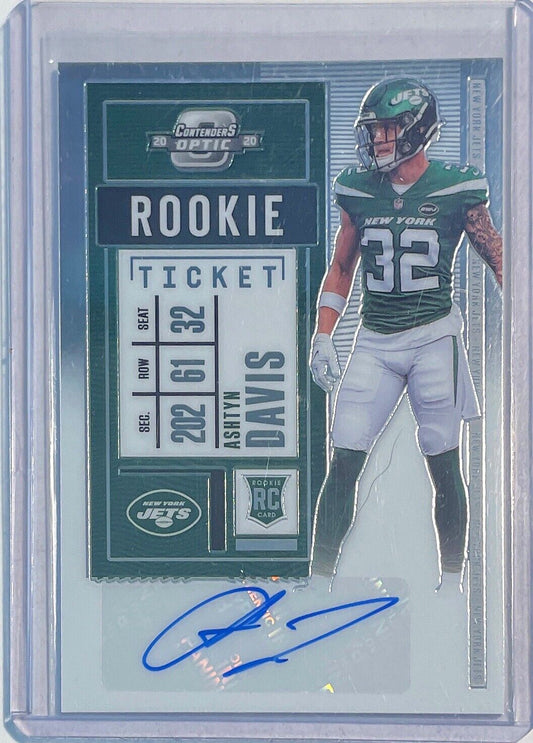 ASHTYN DAVIS 2020 PANINI CONTENDERS OPTIC ROOKIE TICKET AUTO ROOKIE RC #179