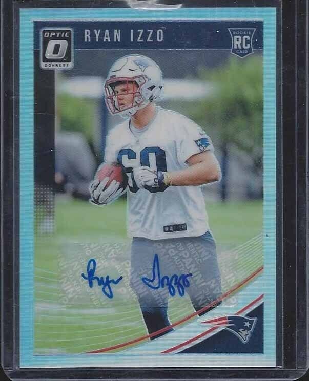 RYAN IZZO 2018 DONRUSS OPTIC SILVER HOLO ROOKIE AUTO RC #D 91/99