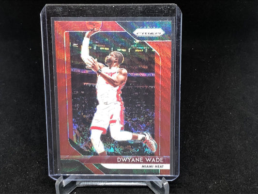 DWYANE WADE 2018-19 PANINI PRIZM RED RUBY WAVE PRIZM # 206