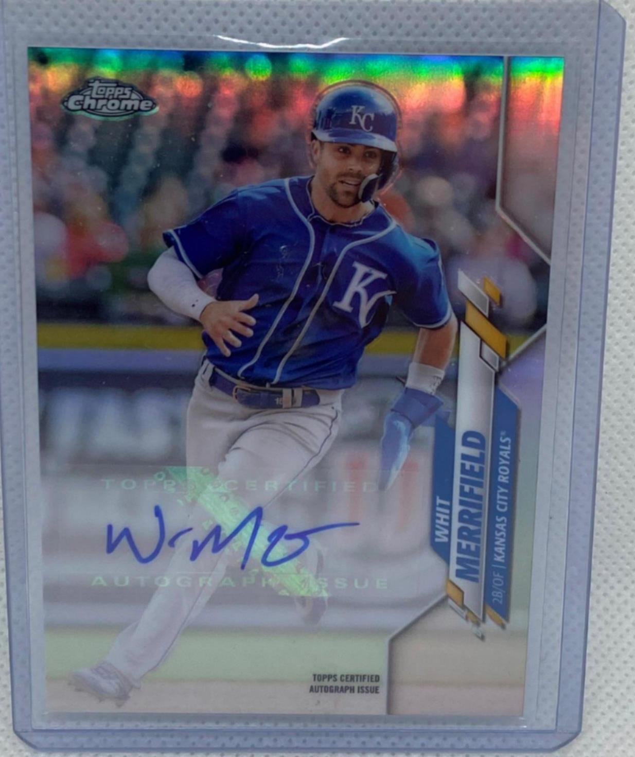 WHIT MERRIFEILD 2020 TOPPS CHROME UPDATE REFRACTOR AUTO #USA-WM