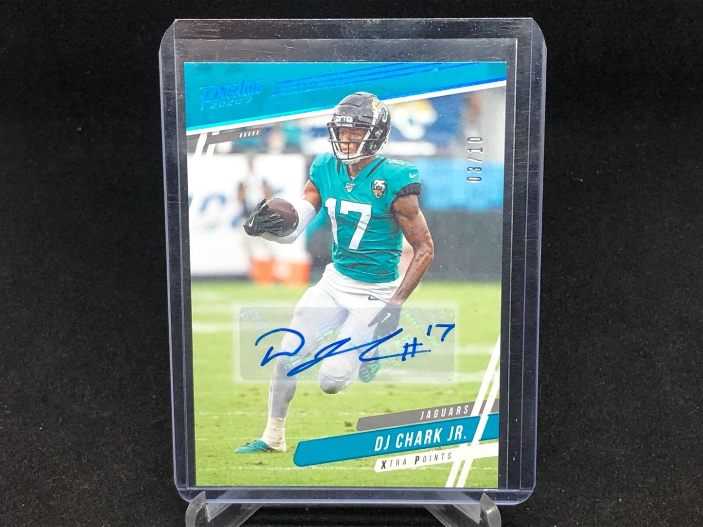 DJ CHARK JR 2020 PANINI PRESTIGE XTRA POINTS PLATINUM AUTO #D 3/10