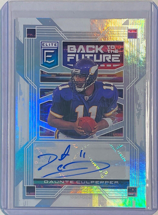 DAUNTE CULPEPPER 2021 PANINI DONRUSS ELITE BACK TO THE FUTURE AUTO #D 22/99