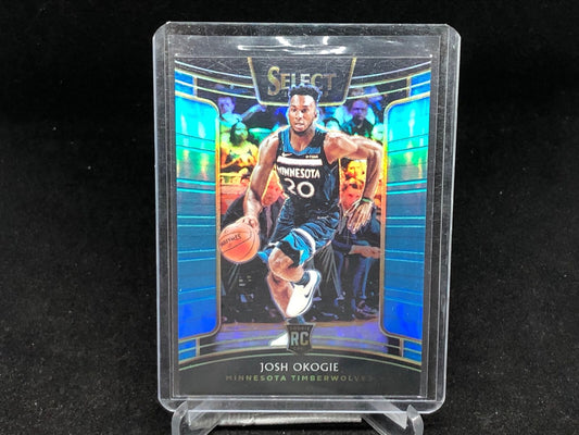 JOSH OKOGIE 2018-19 PANINI SELECT CONCOURSE BLUE PRIZM RC #D 95/299