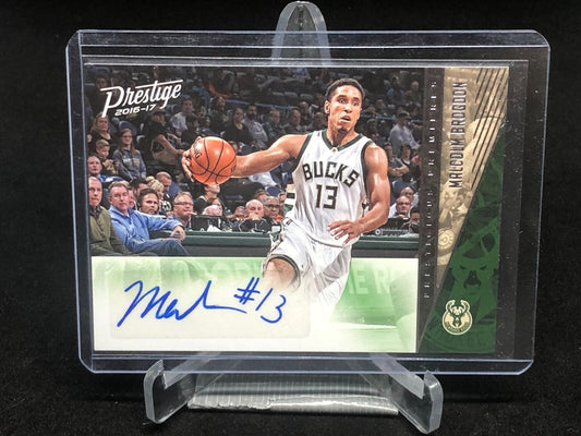 MALCOLM BROGDON 2016-17 PANINI PRESTIGE PRESTIGIOUS PREMIERES AUTO RC # 12