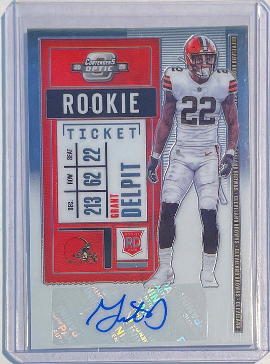 GRANT DELPIT 2020 PANINI CONTENDERS OPTIC ROOKIE TICKET AUTO ROOKIE RC #160