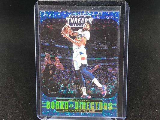 ANTHONY DAVIS 2018-19 PANINI THREADS BLUE DAZZLE BOARD OF DIRECTORS #D 69/85