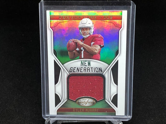 KYLER MURRAY 2019 PANINI CERTIFIED NEW GENERATION JERSEY RELIC RC