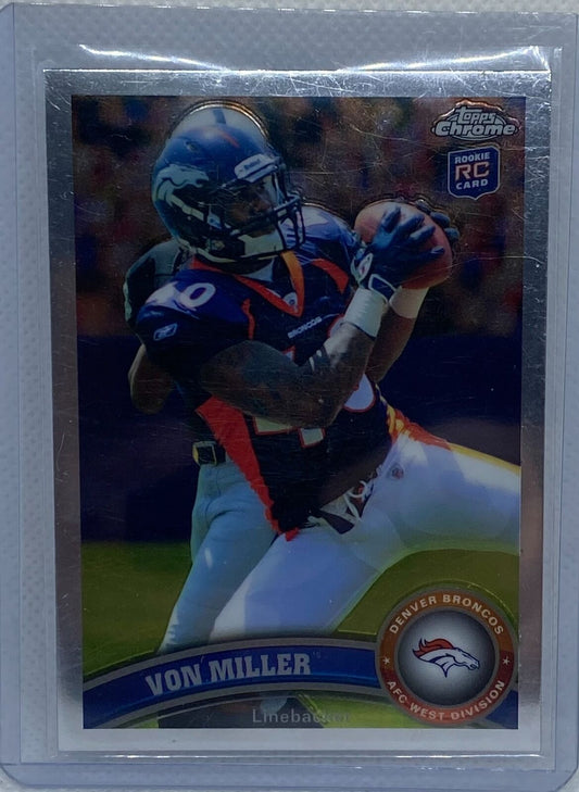 VON MILLER 2011 TOPPS CHROME RC #212