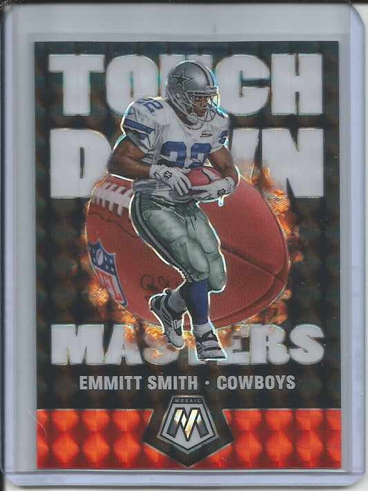 EMMITT SMITH 2019-20 PANINI MOSAIC TOUCHDOWN MASTERS SILVER MOSAIC PRIZM DALLAS