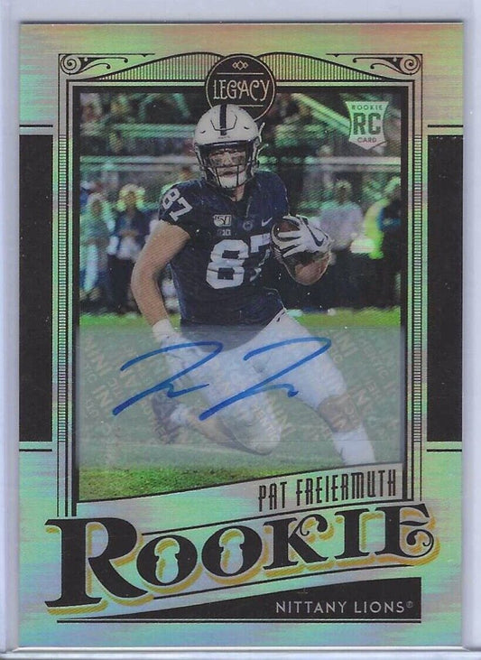 PAT FREIERMUTH 2021 PANINI LEGACY SILVER PRIZM ROOKIE AUTO RC #174