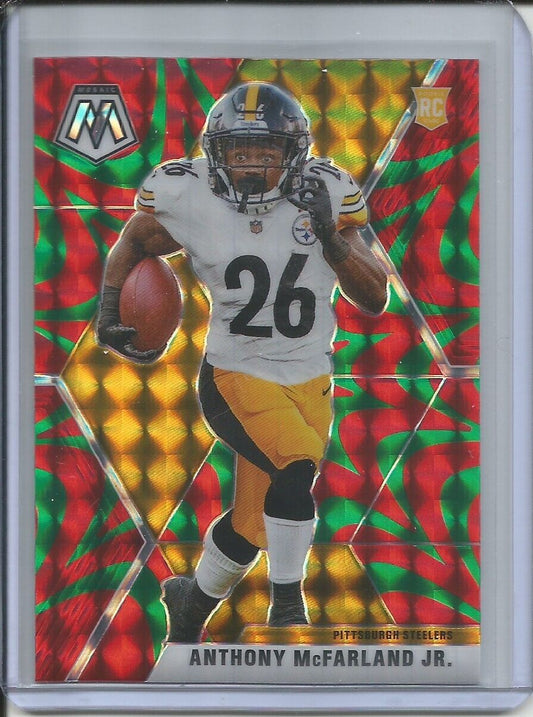 ANTHONY MCFARLAND 2019-20 PANINI MOSAIC REACTIVE GREEN PRIZM ROOKIE RC STEELERS
