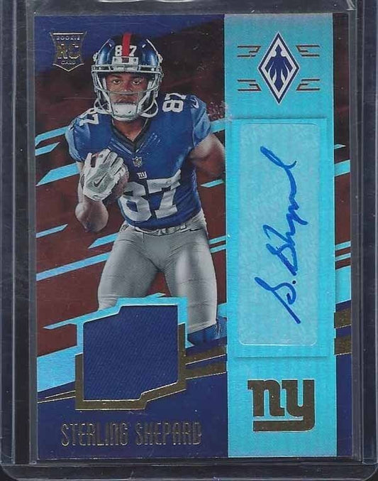 STERLING SHEPARD 2016 PANINI PHOENIX GIANTS ROOKIE JERSEY AUTO RC #D 12/249