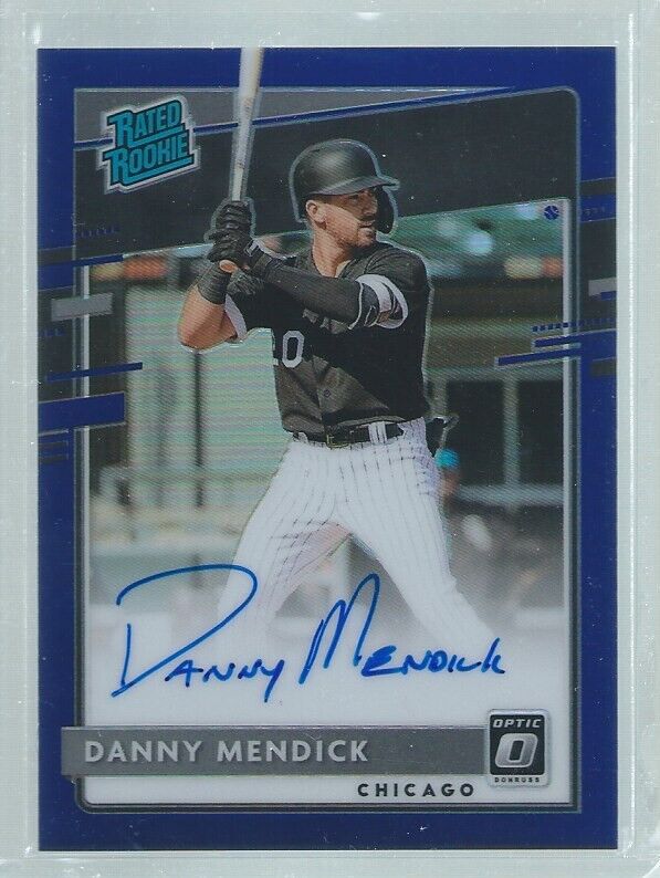 DANNY MENDICK 2020 DONRUSS OPTIC PUPLE RATED ROOKIE ON CARD AUTO RC #D 109/125