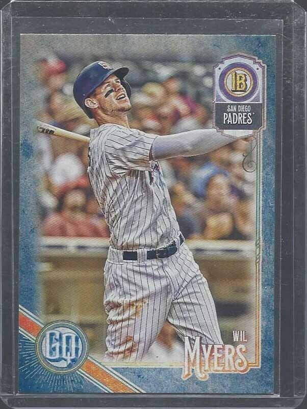 1/1 WIL MYERS 2018 GYPSY QUEEN BLUE PARALLEL #D 4/250 HIS JERSEY NUMBER #4 !!!