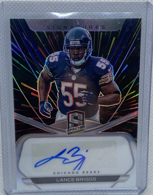 LANCE BRIGGS 2020 PANINI SPECTRA SIGNATURES BEARS AUTO #D 66/75